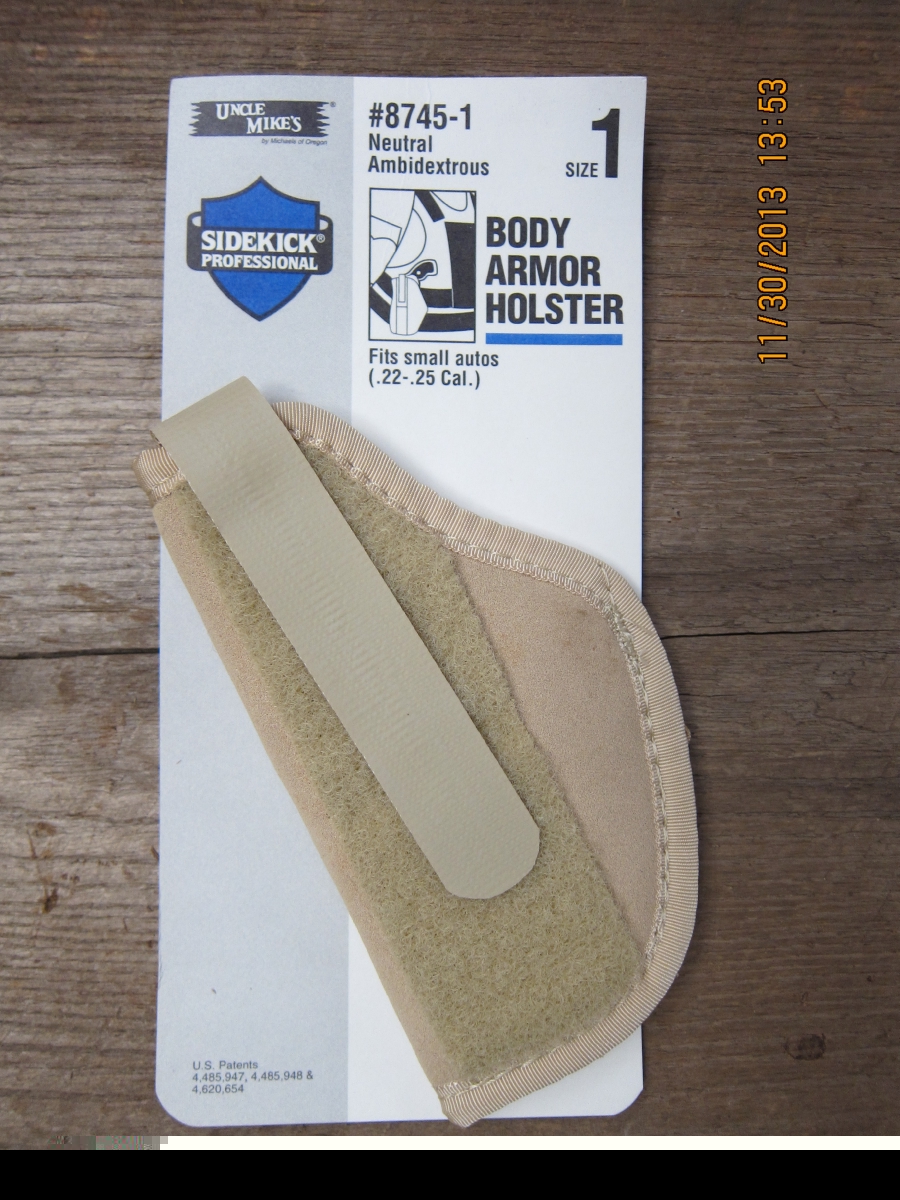 UNCLE MIKES BODY ARMOR HOLSTER,22 & 25 SMALL AUTOS 17081677