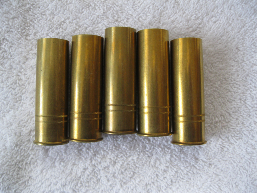 ALCAN VINTAGE NEW 12 GAUGE BRASS SHOTGUN SHELLS HULLS DOUBLE KNURL NEW