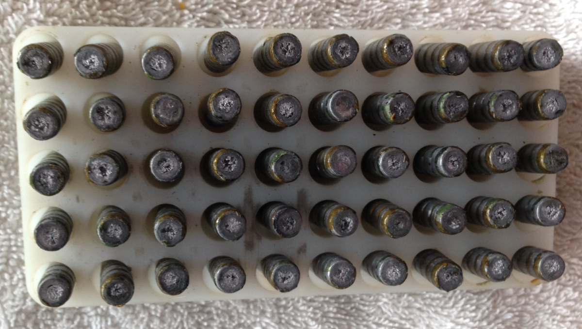 311 DIAMETER 218 GRAIN WHEEL WEIGHT HAND CAST 311284 LYMAN MOULD 1987