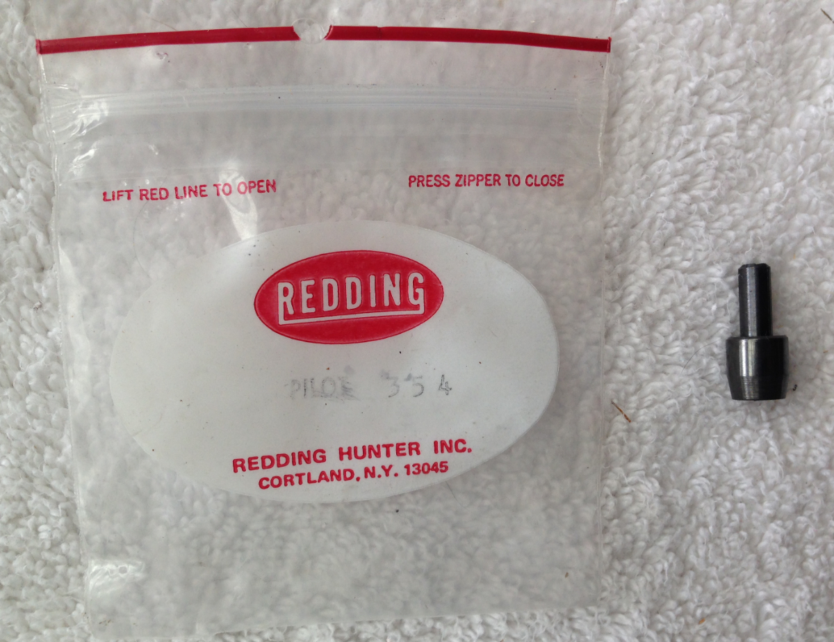 REDDING PILOT 354 CUTTER CASE TRIMMER FOR TRIMMING WITH DRILL PRESS ...