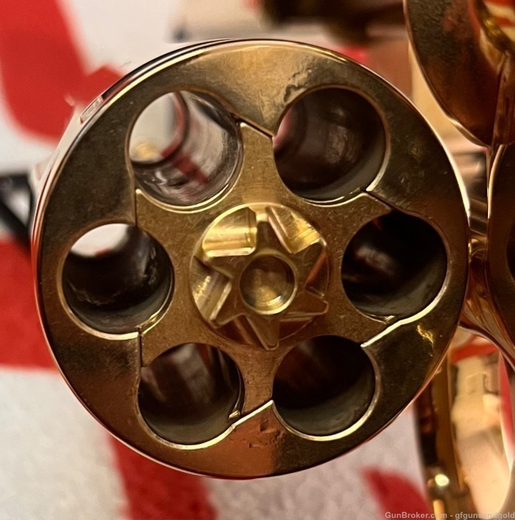 CUSTOM 24KT GOLD COLT PYTHON .357 MAG 6