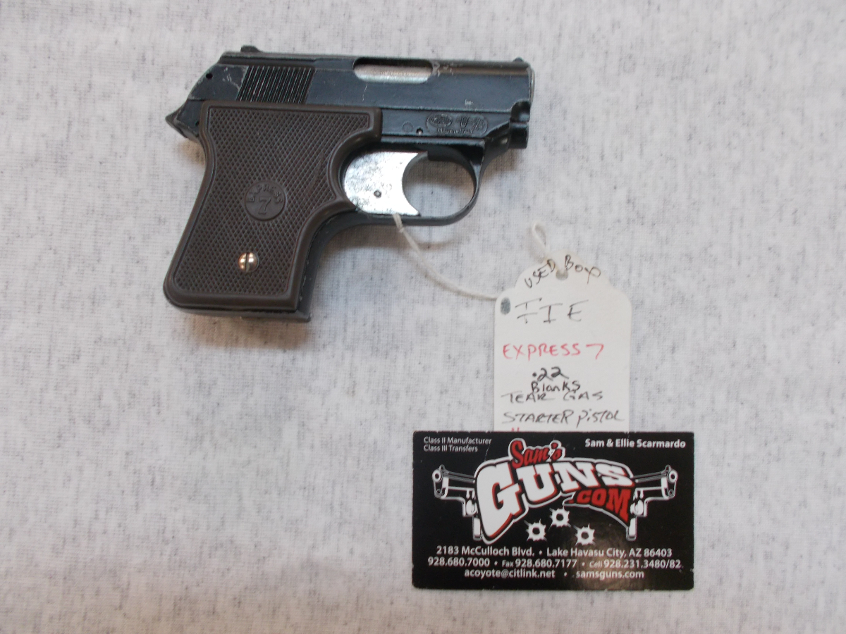 FIE Firearms Express 7 Starter Pistol .22 Blank gun (SAMS) .54 Caliber