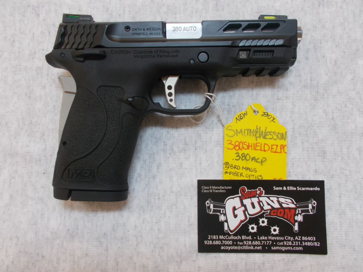 Smith & Wesson M&P Shield EZ Performance Center .380acp w/ Two 8Round