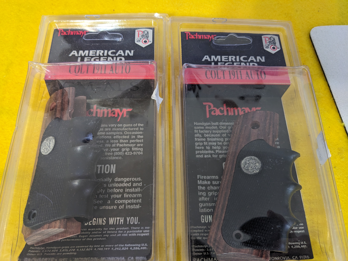 Pachmayr I am auction off Two sets os American Legend colt Grips Finger