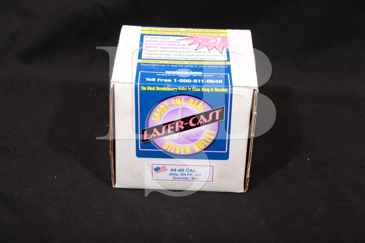 500x .4440 Caliber Laser Cast Bullets 200 Gr. Rn Fp Ammunition Ammo 4440 .427 Diameter .40 S&W