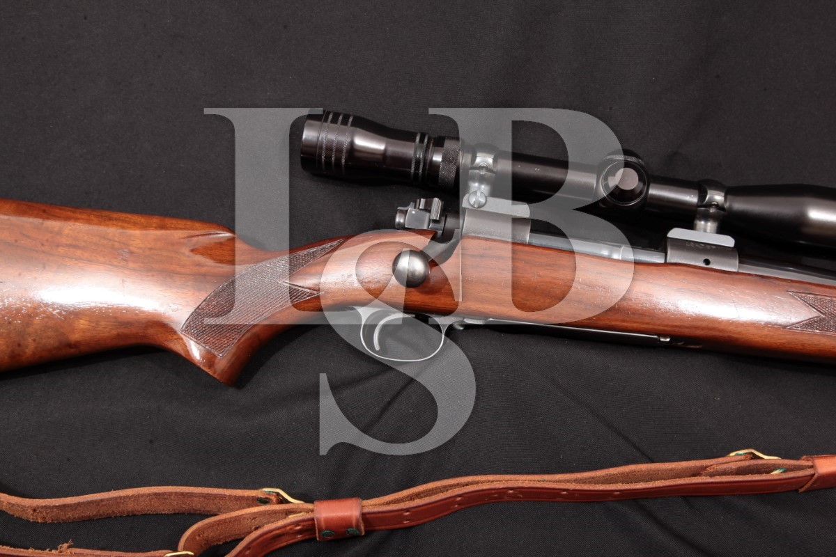 Winchester Pre64 Model 70, Blue 24" Control Feed Bolt Action Rifle, Redfield 39x Widefield