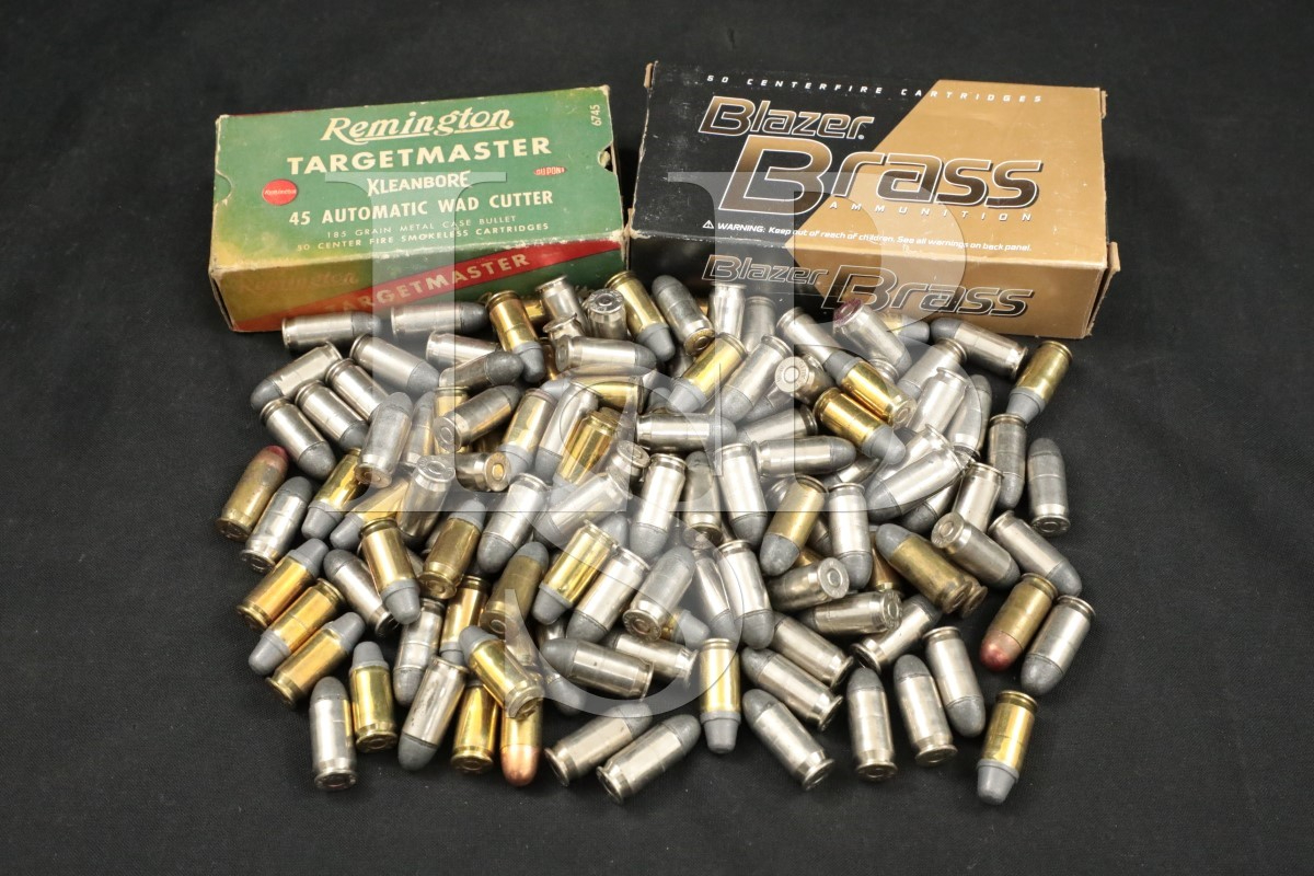 211x .45 ACP Ammunition Blazer Brass, Rem. & Reloaded 185230 Grain