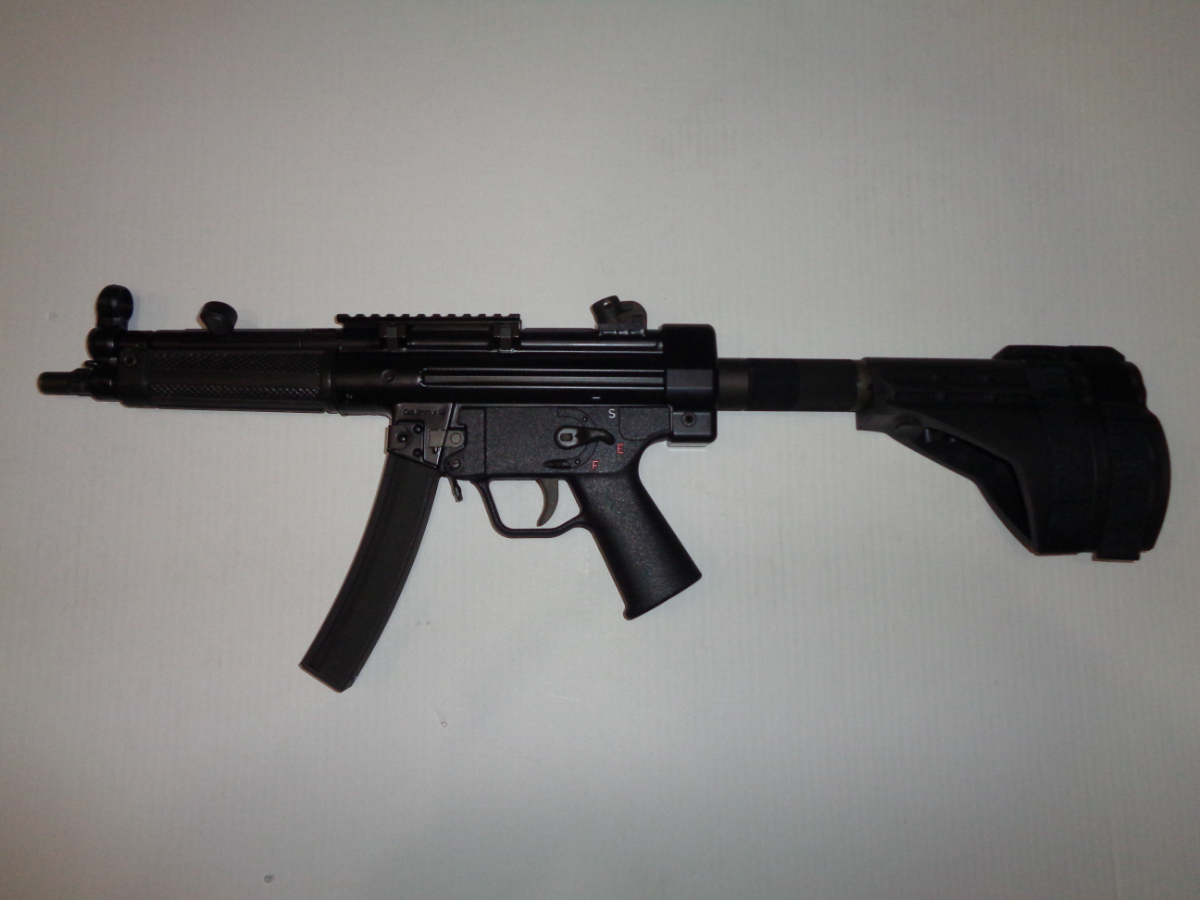 Coharie Arms CA89 9mm MP5 clone, with pistol brace and optics mount 9mm