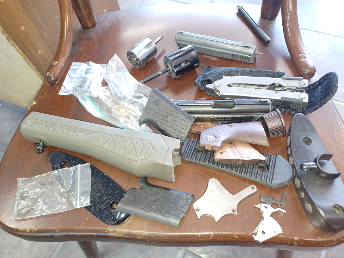 Smith & Wesson More gunsmith clean out parts. Smith cylinders, pot