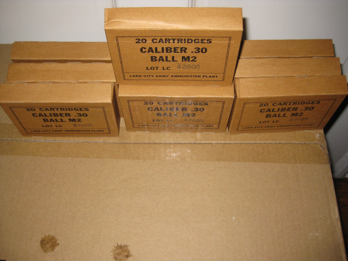 10 Boxes of 308 Winchester Caliber, Lake City Army Ammunition Plant, 20 Cartridges, Caliber .30
