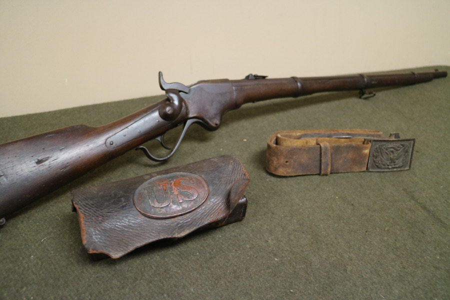 Spencer Gun Co Rifle Belt With Buckle Cartridge Box .5656 Spencer